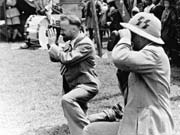 Schaefer (l) en Beger (r) in Tibet, 1938