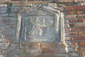 Muur ingestort in Pompeii